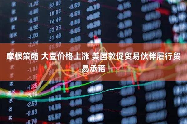 摩根策酪 大豆价格上涨 美国敦促贸易伙伴履行贸易承诺