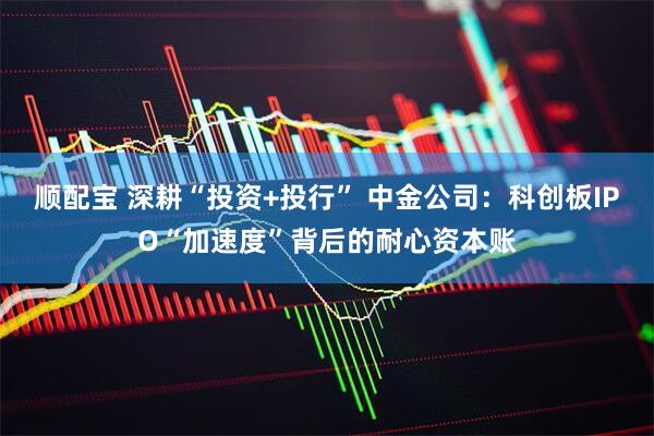 顺配宝 深耕“投资+投行” 中金公司：科创板IPO“加速度”背后的耐心资本账