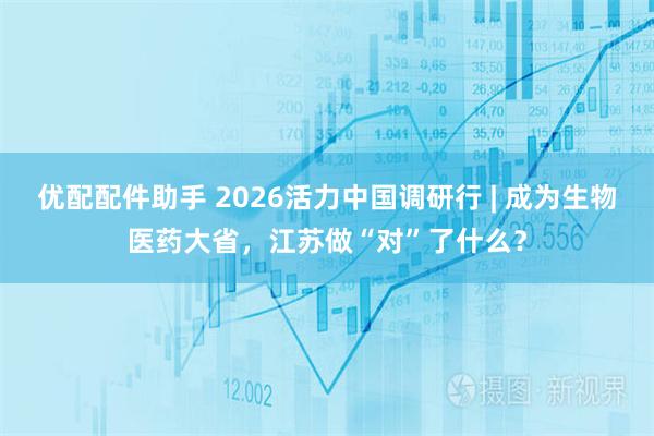 优配配件助手 2026活力中国调研行 | 成为生物医药大省，江苏做“对”了什么？